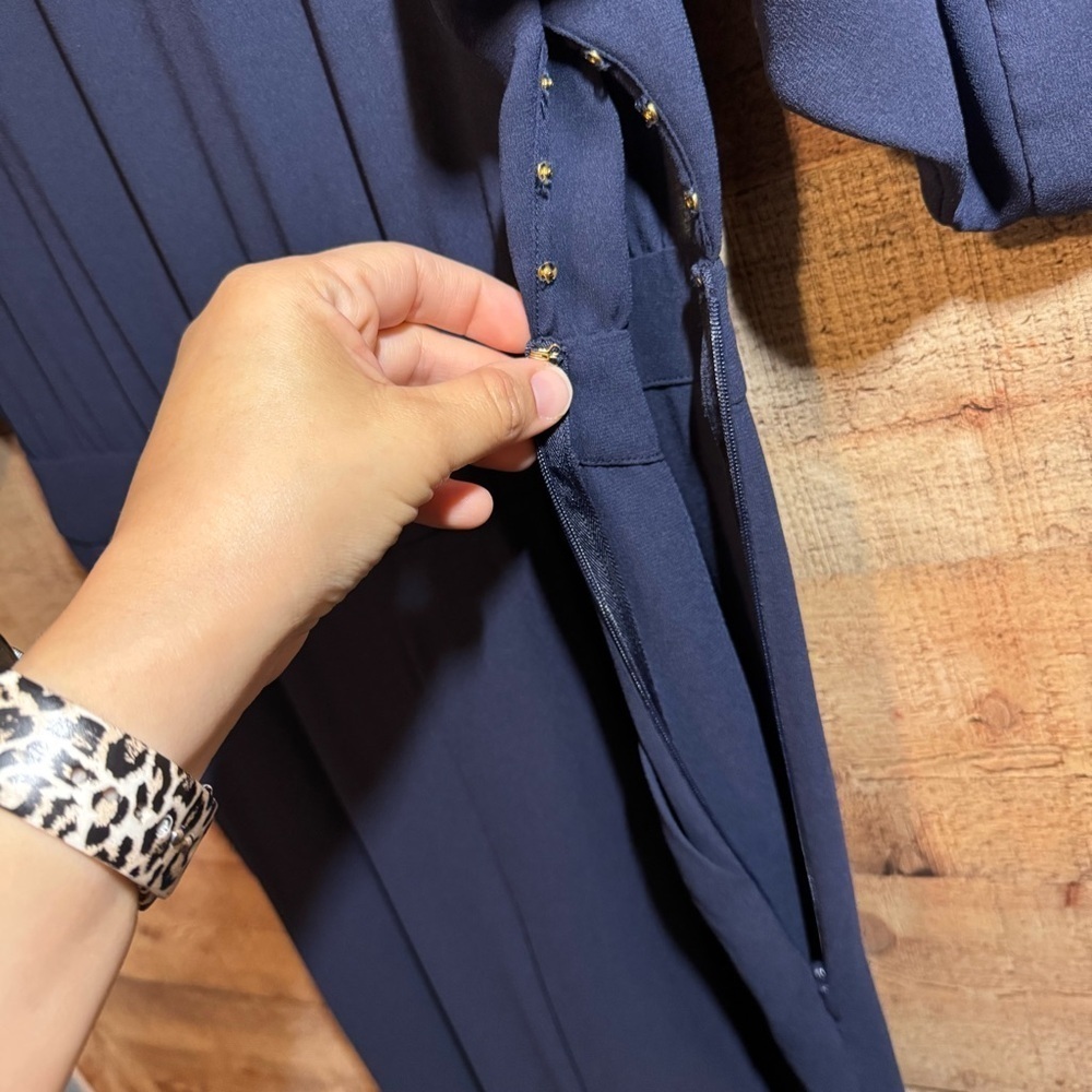 Diane Von Furstenberg Dezi Jumpsuit Cobalt Blue One Piece Size 4 - Picture 7 of 14